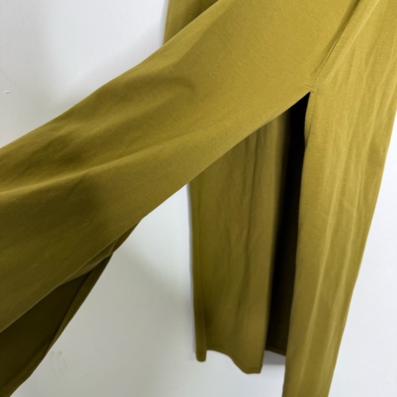 Sézane Pippaé Dress Pistachio Green Organic Cotton Side Tie Midi NWT - Picture 6 of 8